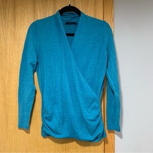 The Limited Turquoise Wrap Sweater - Size Large